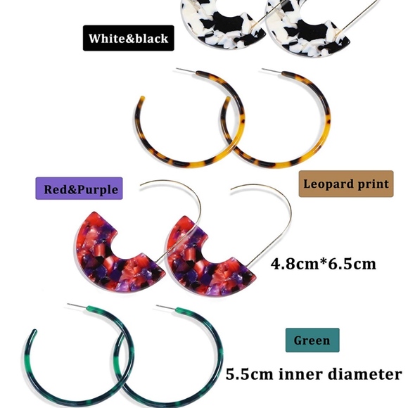 🔴 $8 CLEARANCE BaubleBar Style Tortoise HooPS - Picture 6 of 6